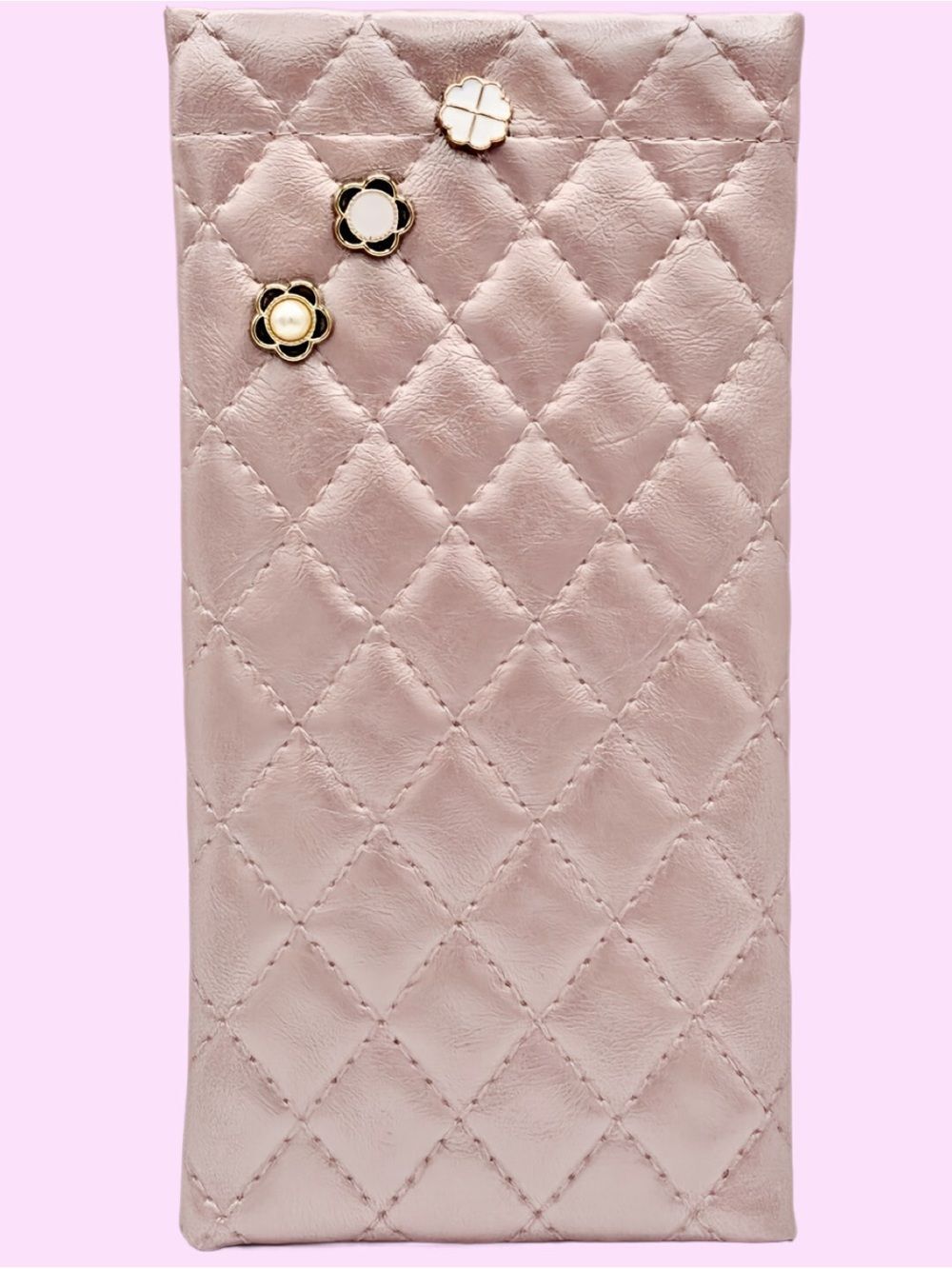 NWT EYEGLASS CASE W/PINS LISTING FOR SOFT PINK 01 EBONY &GREEN SEPARATE LISTINGS